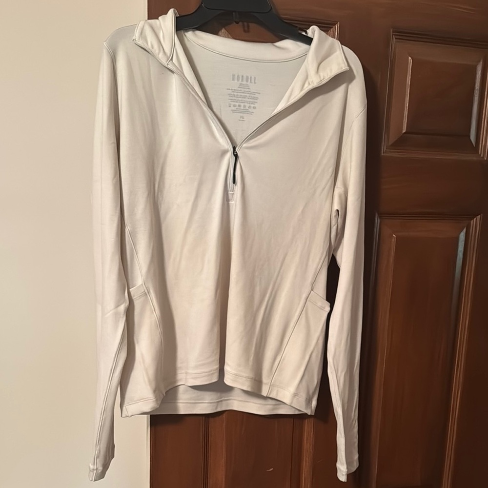 Women's Cream Hoodie by Rhone